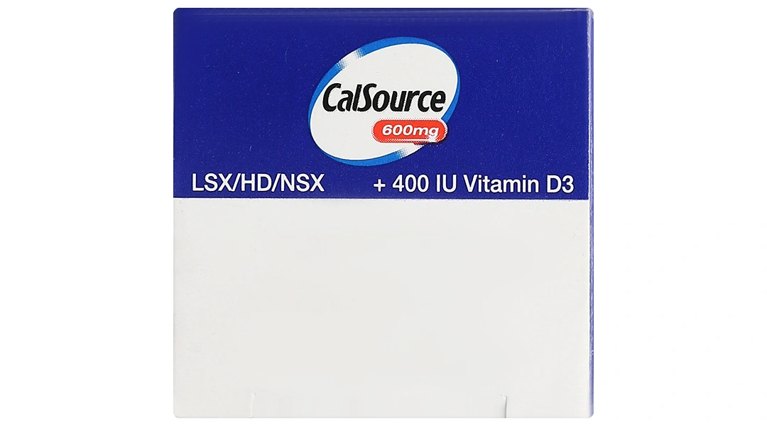 Viên nén sủi bọt CalSource Sandoz 600 + Vitamin D3 trị loãng xương tuýp 10 viên - 5